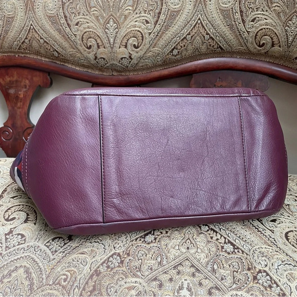 Coach F26843 Multicolor OP Art Sateen Signature Scarf Print Park Carrie Handbag - Picture 4 of 14